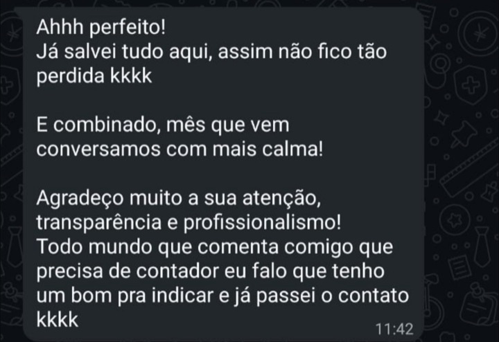 "Agradeço muito a sua atenção, transparência e profissionalismo." Cliente que indica a QGO.